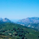Passblick vom Col de Sevi (nach Porto)