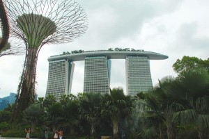 Die künstlichen Bäume, die Dank Solarzellen fast so wie richtige Bäume funktionieren. Singapur... tststs!