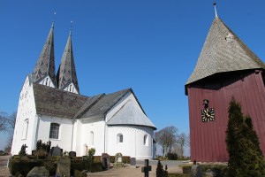 Die Kirche von Broager in Süd-Dänemark nahe Sonderborg