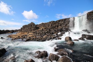 Wasserfall Öxará im Thingvellir