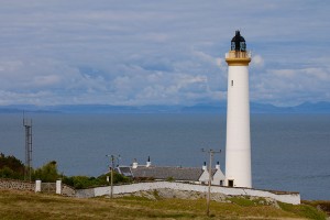 Der Rhuvaal Leuchtturm an der Nordspitze von Islay ist von den Stevensons