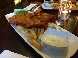 Der britische Klassiker: "Fish & Chips" in der Aracade-Version. Foto: Goede