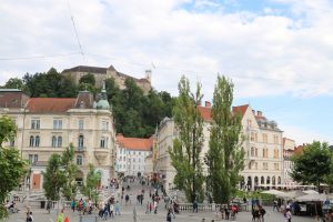 "Die 3 Brücken" sind das Herz der Innenstadt von Ljubljana