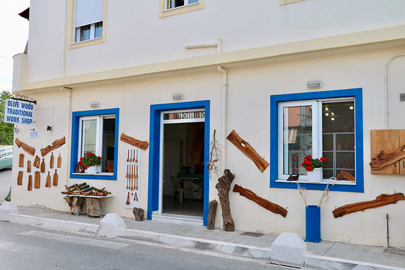 Olivenholzmanufaktur in Adele (Kreta)