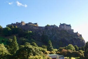 Edinburgh Castle - auf dem Castle Hill bzw. Rock