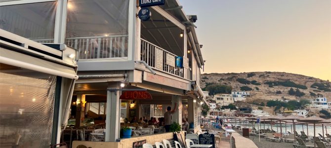 Gastrotipp: die Taverne LIONS in Matala